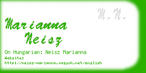 marianna neisz business card